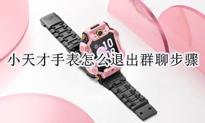 小天才手表怎么退出群聊步骤 小天才手表怎么删除聊天记录