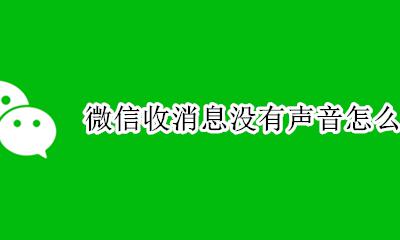 微信收消息没有声音怎么回事 微信收到消息没声音了怎么回事
