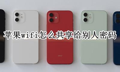 苹果wifi怎么共享给别人密码 怎么给别人分享wifi密码苹果