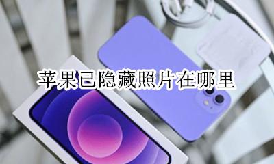 苹果已隐藏照片在哪里 苹果隐藏的照片在哪里