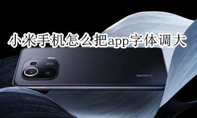 小米手机怎么把app字体调大 小米app字体大小怎么设置方法