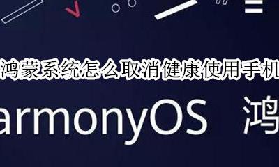 鸿蒙系统怎么取消健康使用手机 关闭健康使用手机教程