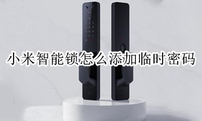 小米智能锁怎么设置密码 小米智能锁怎么添加临时密码