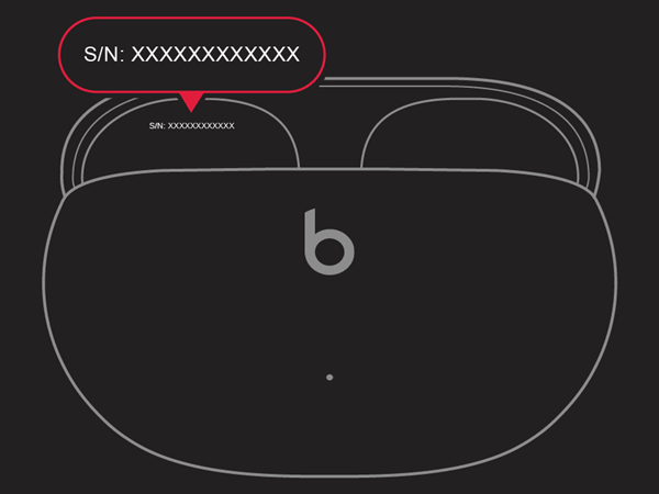 beats studio buds序列号在哪里