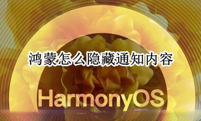 鸿蒙怎么隐藏通知内容 怎么设置锁屏不显示通知
