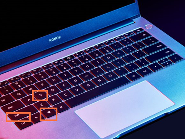荣耀magicbook14锐龙版怎么截图
