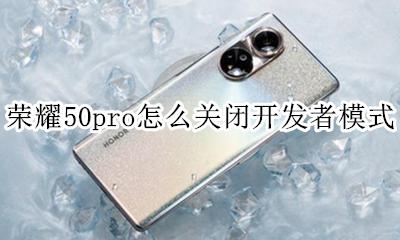 荣耀50怎么关闭开发者模式 荣耀50pro怎么关闭开发者模式