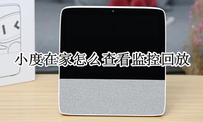 小度在家怎么查看监控回放 小度在家远程监控可以回放吗