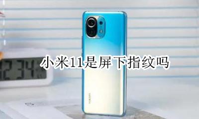 小米11是屏下指纹吗 小米11有屏幕指纹吗