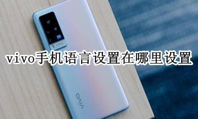 vivo怎么设置语言 vivo手机语言设置在哪里设置