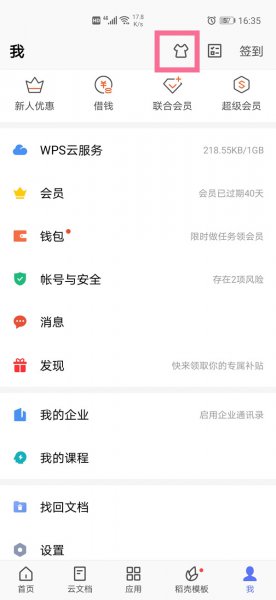 wps皮肤设置在哪里