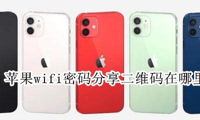 苹果wifi怎么分享密码二维码 苹果wifi密码分享二维码在哪里