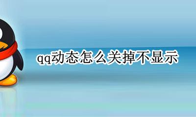 qq动态功能关不掉 qq动态怎么关掉不显示