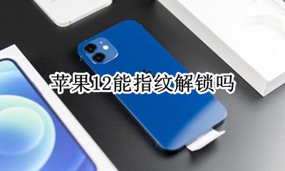 苹果12能指纹解锁吗 苹果12能否指纹解锁