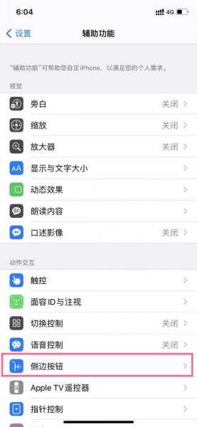 苹果12安装软件按侧屏两下怎么取消