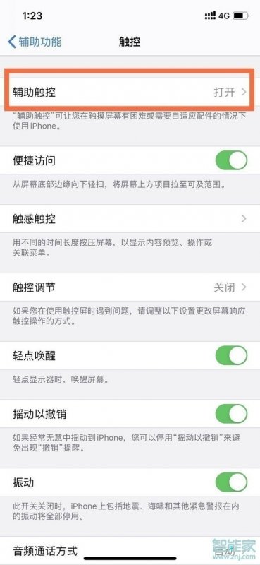苹果11小圆点怎么设置