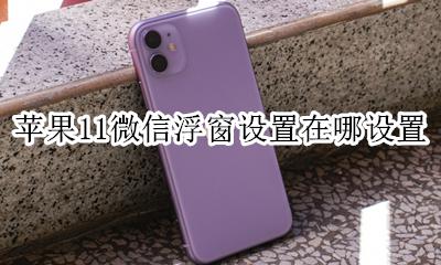浮悬窗口怎么设置苹果11 苹果11微信浮窗设置在哪设置