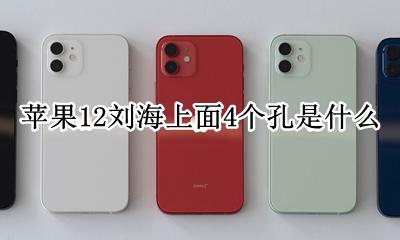 苹果12刘海上面有几个孔 苹果12刘海上面4个孔是什么