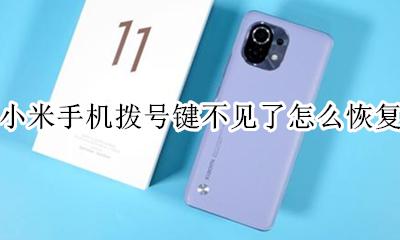 我的手机拨号键不见了怎么办 小米手机拨号键不见了怎么恢复
