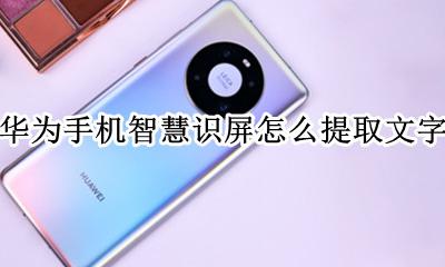 华为pc触控屏提取文字 华为手机智慧识屏怎么提取文字