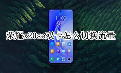 荣耀x20se双卡怎么切换流量 vivox20双卡怎么切换流量