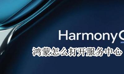鸿蒙系统操作 鸿蒙怎么打开服务中心