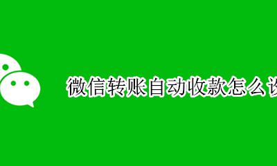 微信转账自动收款怎么设置 微信好友转账自动收款怎么设置