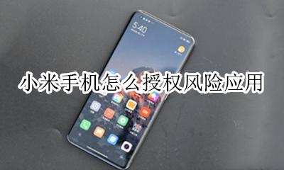 小米手机怎么授权风险应用 小米找不到风险应用安装授权