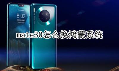 mate30怎么换鸿蒙系统 mate30能不能升级鸿蒙系统