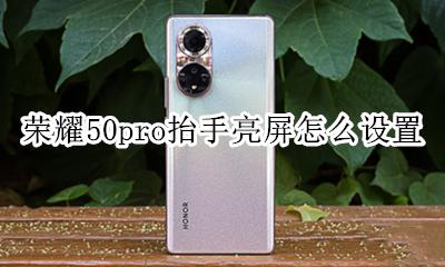 荣耀x50抬手亮屏怎么设置 荣耀50pro抬手亮屏怎么设置