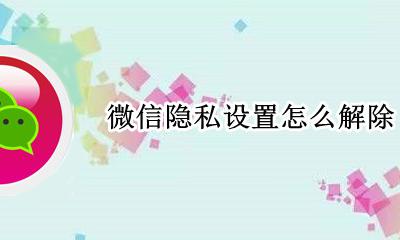 微信隐私设置怎么解除 怎样取消微信隐私设置方法