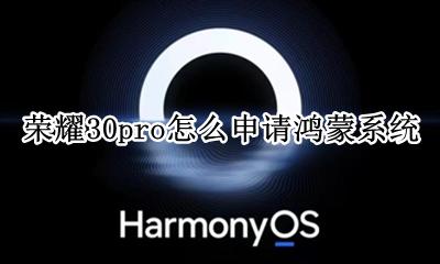 荣耀30pro升级鸿蒙 荣耀30pro怎么申请鸿蒙系统