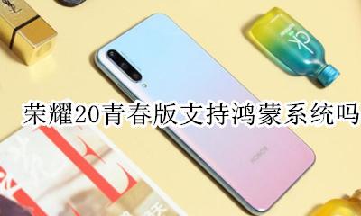 荣耀20s升级鸿蒙系统 荣耀20青春版支持鸿蒙系统吗