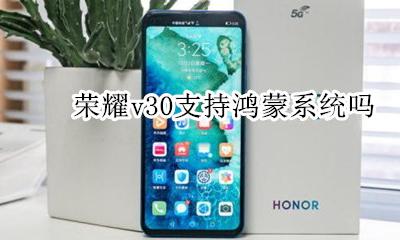 荣耀v30支持鸿蒙系统吗 荣耀v30可以用鸿蒙系统吗