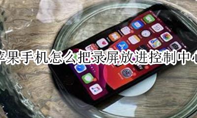 苹果手机怎么把录屏放进控制中心 iphone12怎么把录屏放到控制中心