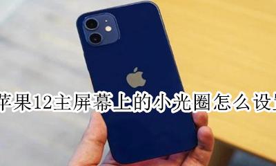 苹果12大光圈功能在哪 苹果12主屏幕上的小光圈怎么设置