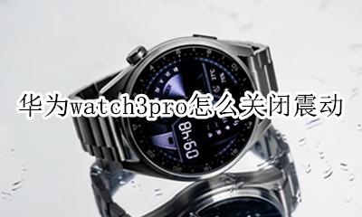 华为mate3pro怎么关闭震动 华为watch3pro怎么关闭震动
