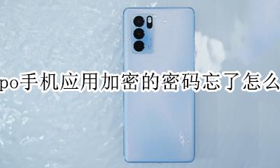 oppo手机忘记了应用加密的密码 oppo手机应用加密的密码忘了怎么办