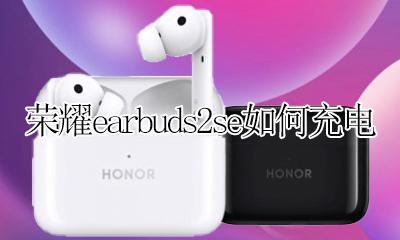 荣耀earbuds2se如何充电 荣耀earbuds2se怎么充电