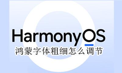 鸿蒙字体粗细怎么调节 字体粗细在哪里设置