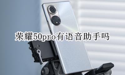 荣耀50有没有语音助手 荣耀50pro有语音助手吗