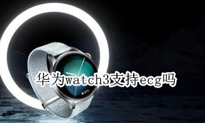 iwatch的ecg功能 华为watch3支持ecg吗