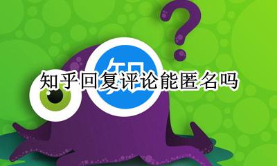 知乎回复评论能匿名吗 知乎匿名回答可以回复评论吗