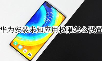 华为安装未知应用权限怎么设置 华为手机安装未知应用权限在哪里设置