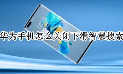 华为向下滑怎么取消搜索应用 华为手机怎么关闭下滑智慧搜索