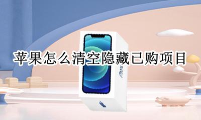 苹果怎么清空隐藏已购项目 怎么解除iphone隐藏的已购项目