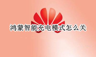 鸿蒙智能充电模式怎么关 智能充电模式在哪