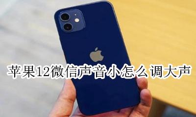 苹果12微信声音小怎么调大声 苹果12微信声音太小怎么调大
