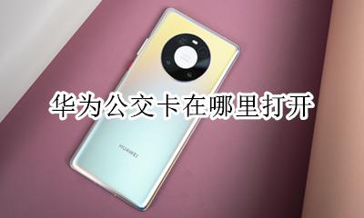 华为公交车卡怎么用 华为公交卡在哪里打开