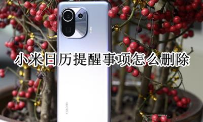 小米日历提醒事项怎么删除 小米手机日历提醒怎么取消